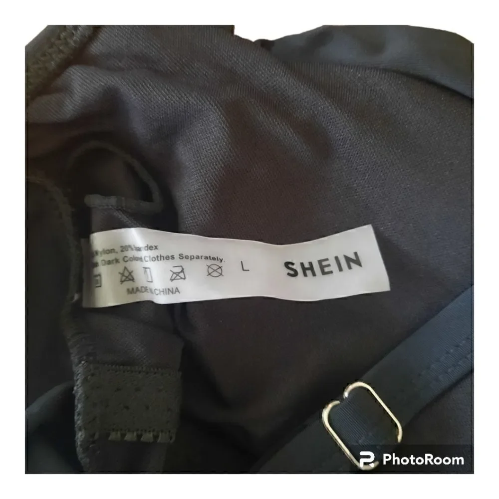 Shein Tie Keyhole Back One Piece Swimsuit Suit